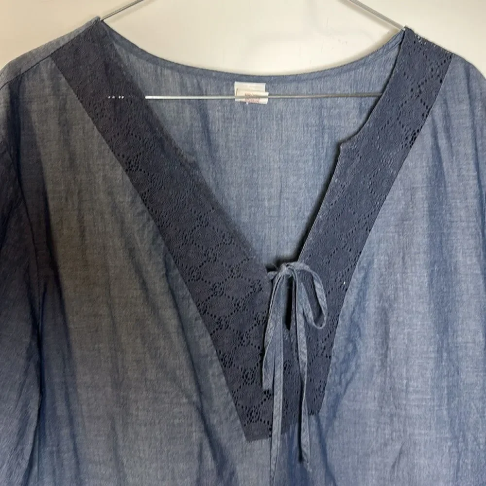 Merona Blue coverup 100% cotton